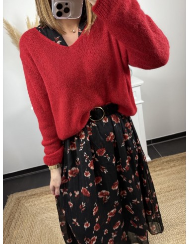 Pull Bertille rouge