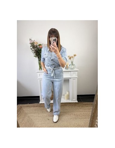 Combi pantalon en jean Léonie