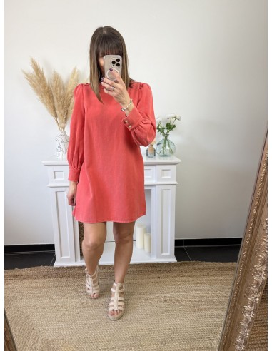 Robe en jean corail Chloé