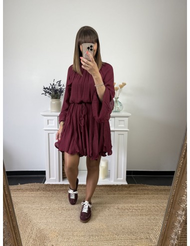Robe Lena bordeaux