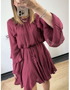 Robe Lena bordeaux