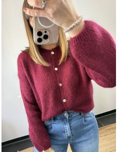 Gilet Cléa bordeaux