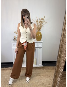 Pantalon Charlotte camel