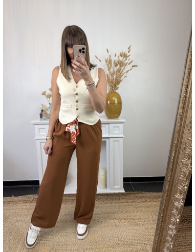 Pantalon Charlotte camel