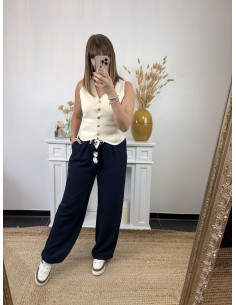 Pantalon Charlotte marine