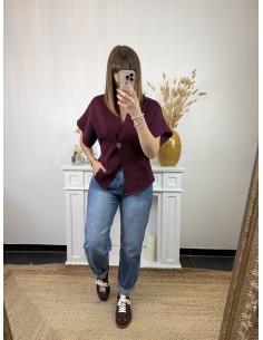 Top Virginie bordeaux 2