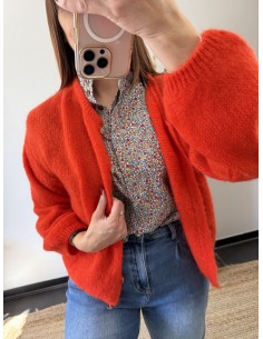 Gilet Cléa orange 2