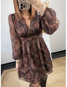 Robe Laetitia marron