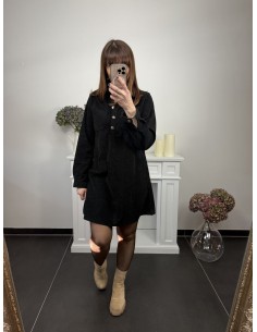 Robe en velours noire