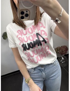 Tee shirt Amour blanc 2