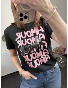 Tee shirt Amour noir