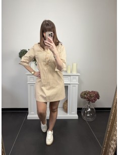 Robe Solange taupe 2