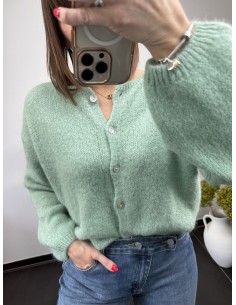 Gilet Cléa vert d'eau