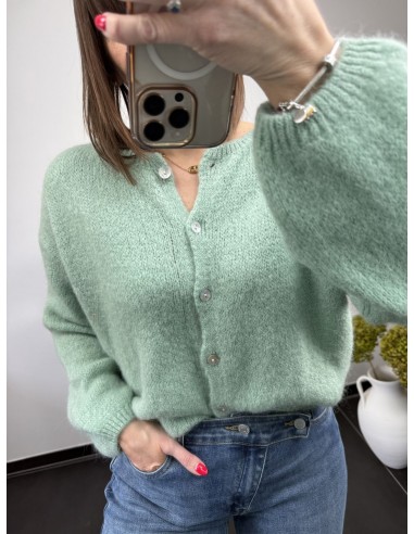 Gilet Cléa vert d'eau