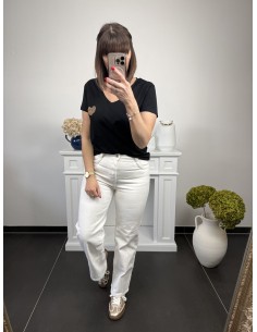 Tee shirt coeur noir 2