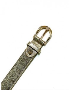 Ceinture en cuir doré 2
