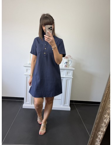 Robe Daphné bleu marine