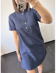 Robe Daphné bleu marine