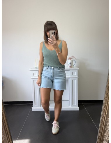 Top Sarah vert émeraude