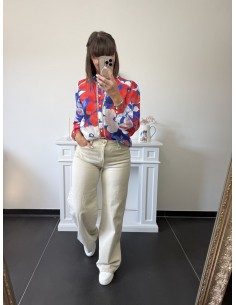 Jean wide leg Lucie crème