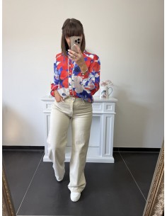 Jean wide leg Lucie crème 2