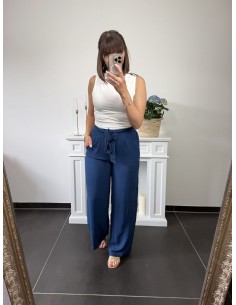 Pantalon Stella bleu canard