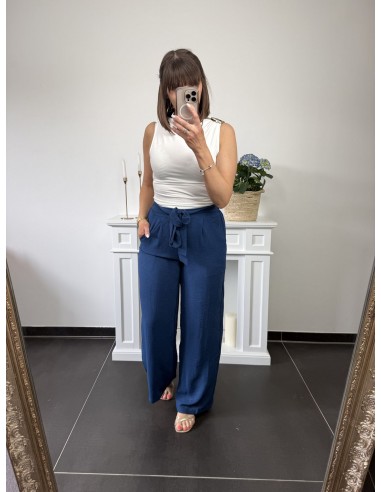 Pantalon Stella bleu canard