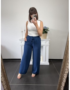 Pantalon Stella bleu canard 2