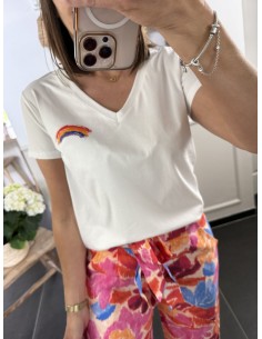 Tee shirt arc en ciel