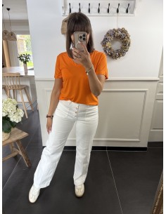 Tee shirt Lily orange 2