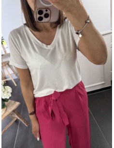 Tee shirt Lily blanc