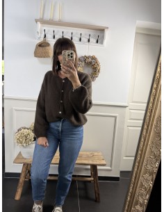 Gilet Sophie chocolat 2