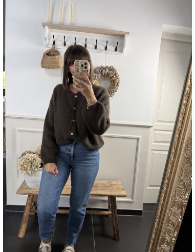 Gilet Sophie chocolat