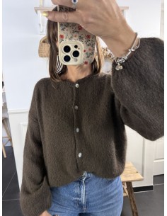 Gilet Sophie chocolat