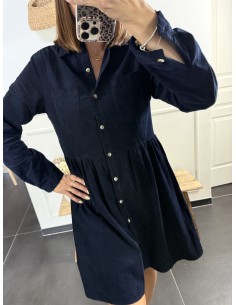 Robe velours Augustine