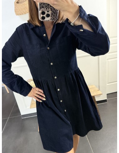 Robe velours Augustine