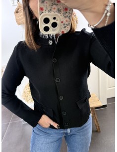 Gilet avec col montant à...