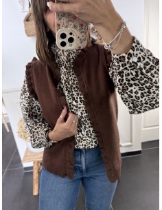 Gilet Ninon marron