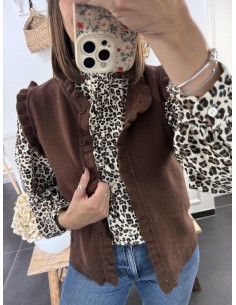 Gilet Ninon marron 2