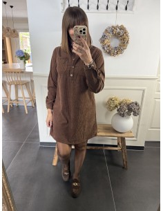Robe en velours Lise