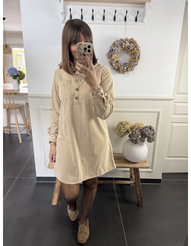 Robe en velours Anais